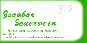 zsombor sauerwein business card